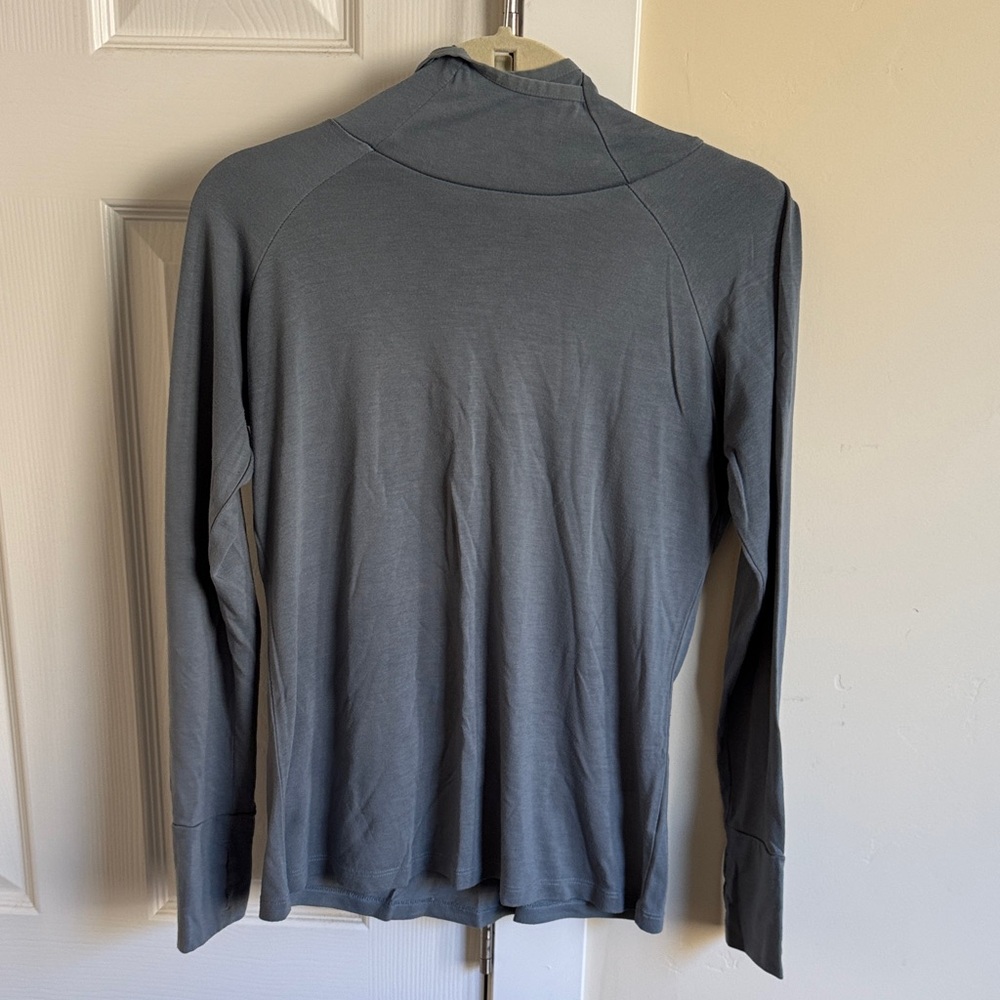 Free Fly Blue Long Sleeve Hooded Sun Shirt